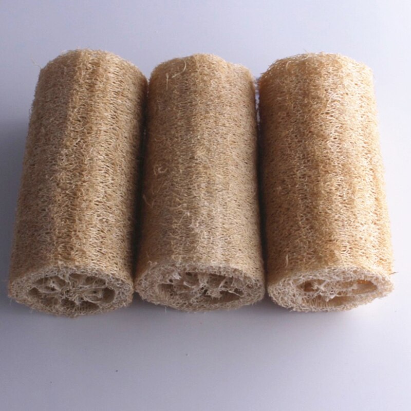 Natural Loofah Luffa Bath Shower Sponge SPA Body Scrubber Horniness Remover Bathing Massage Home Kitchen Cleaning Supplie: black
