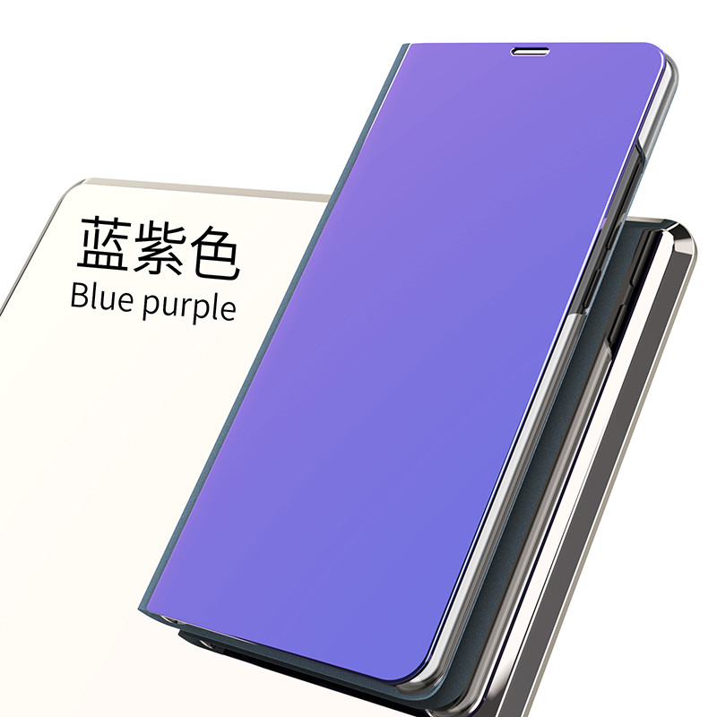 Mirror Case For Huawei Honor 9X Global 9 X Lite Cases Book Flip Cover Leather + PC Full Protector Honor 9X Premium Case STK-LX1: Honor 9X Lite / Purplish Blue