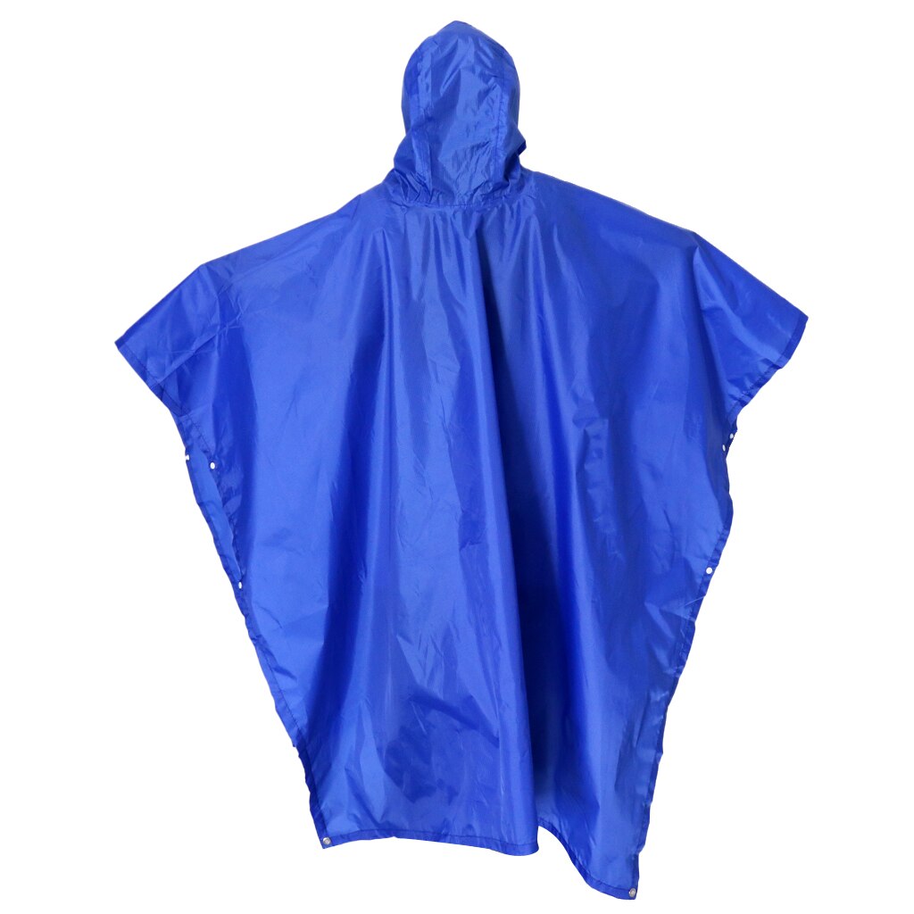 Multiuse regn poncho udendørs camping tæppe nødsituation rygsæk regntæppe: Blå