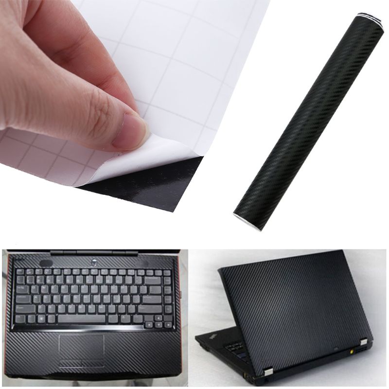 3D Carbon Fibre Skin Decal Wrap Sticker Case Cover For 17" PC Laptop Notebook K1AA