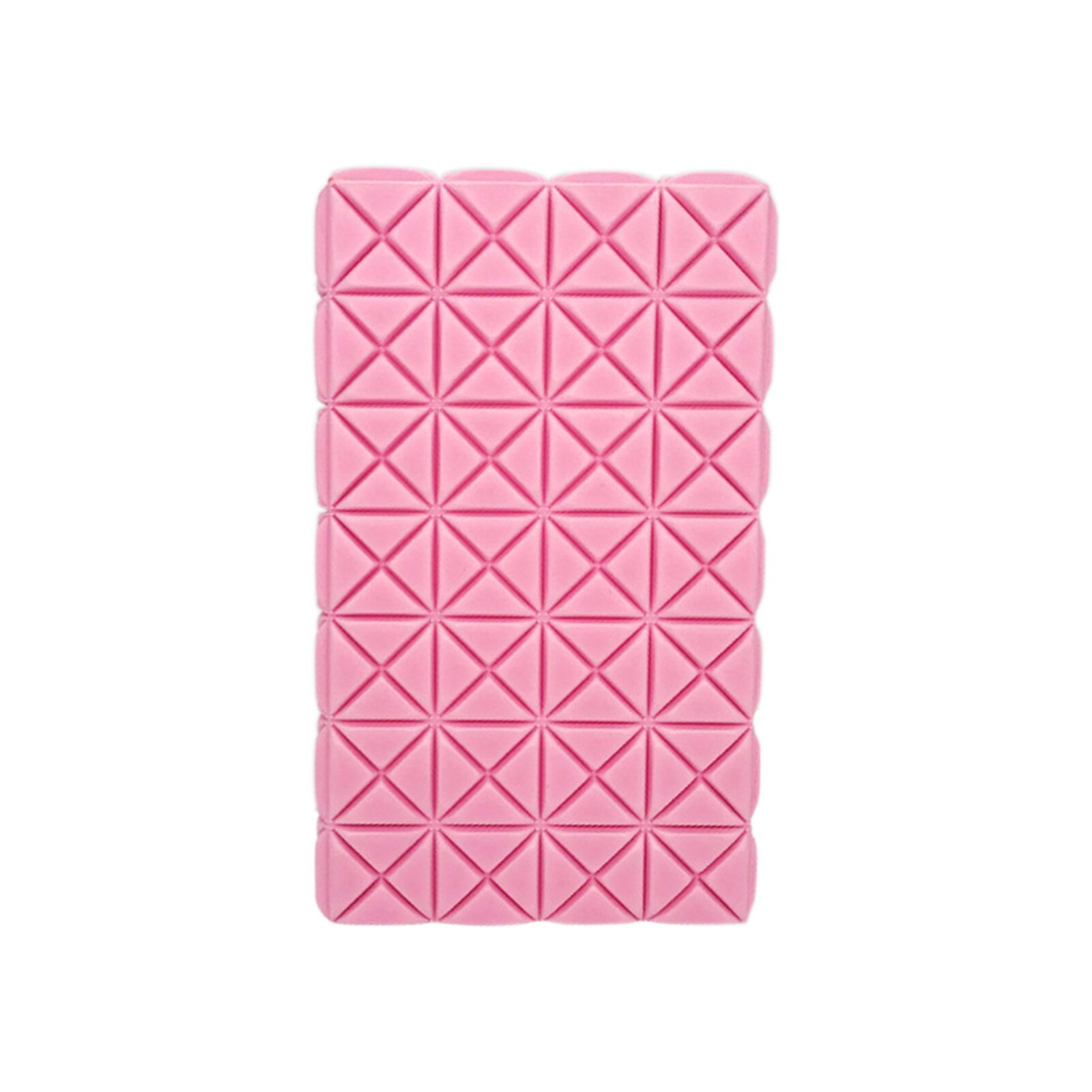 Bloque de Yoga para gimnasio, cojín de espuma EVA para entrenamiento, antideslizante, Ayuda de estiramiento, ejercicio de apoyo, Fitness, culturismo: Rosa