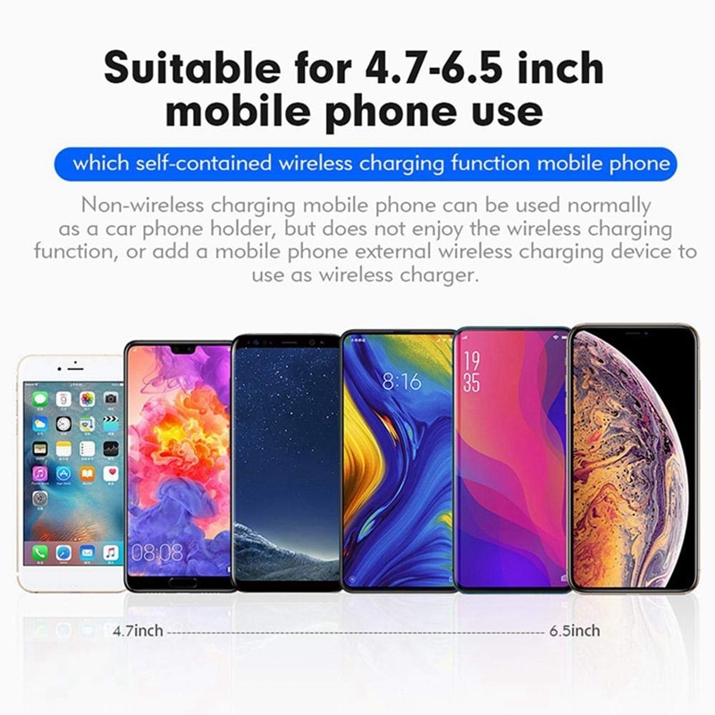 Qi snelle draadloze autolader , 15w automatische draadloze oplader auto telefoonlader automatische klem ventilatieopening voor iphone voor samsung