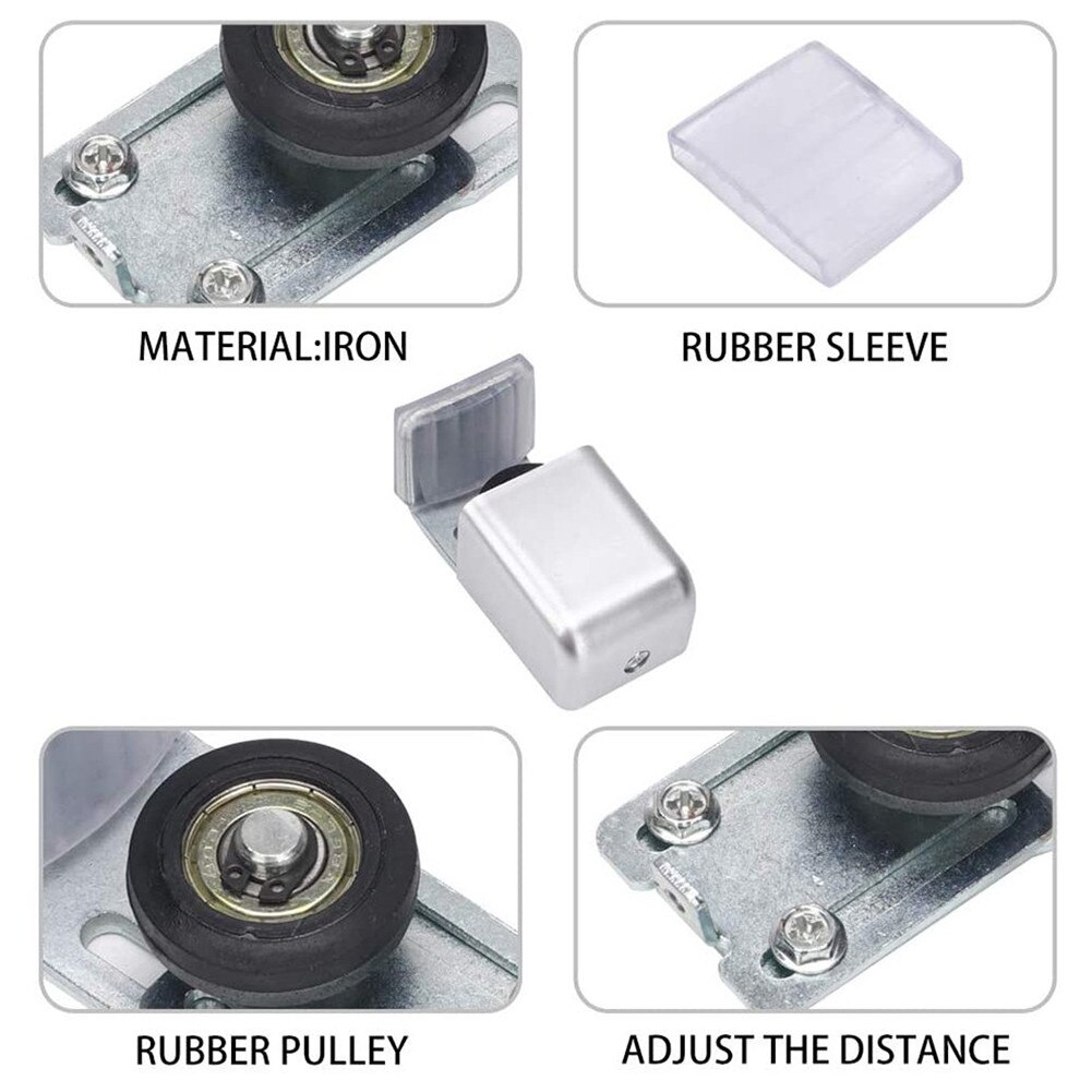 Sliding Door Limit Anti-sway Device Door Holder Locator Floor Guide Roller Wall Mounted Home Improvement Hardware Door Stopper
