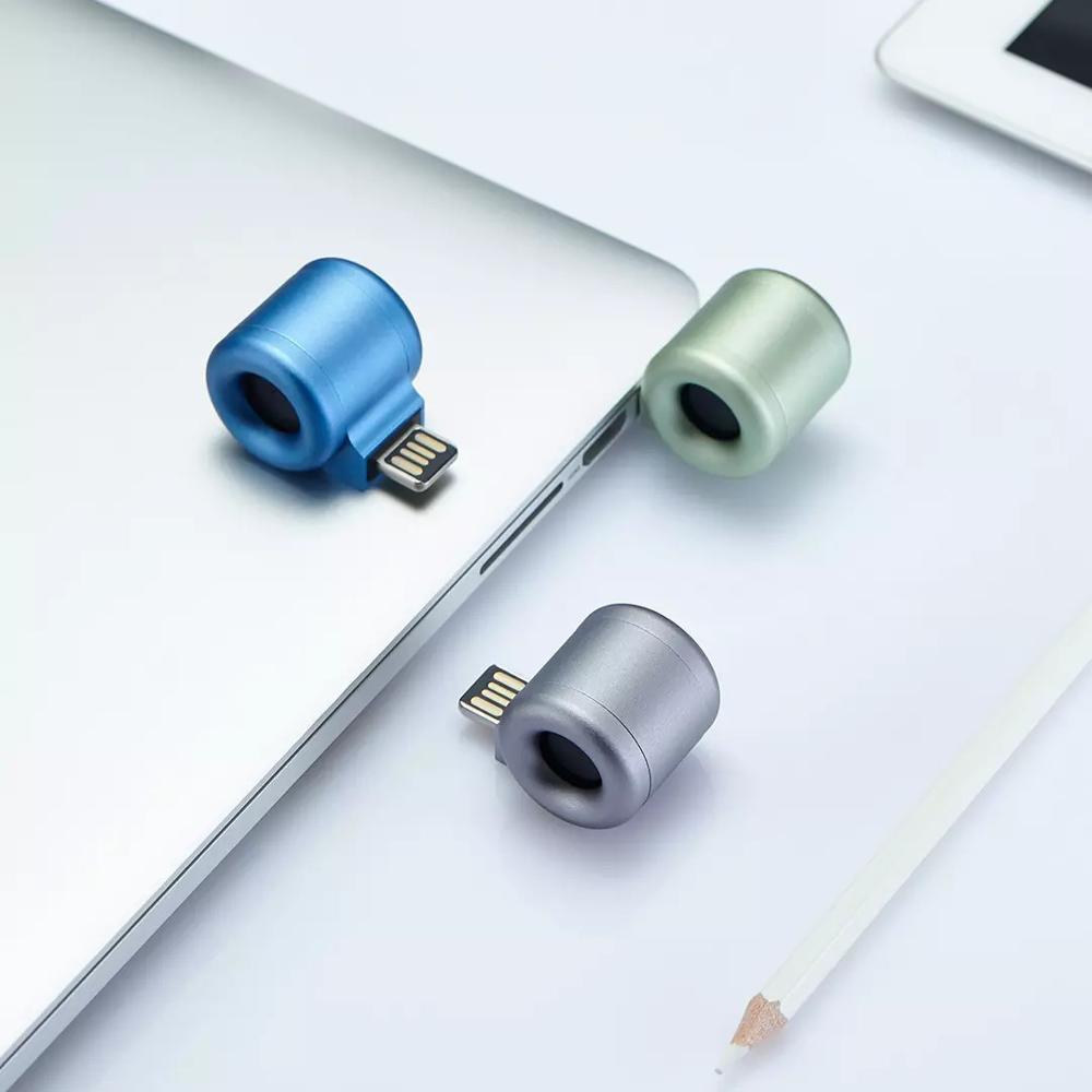 Xiaomi guildford usb mini bærbar diffuser aroma frisk luft kontor kørsel aluminium legering aroma diffuser med 2 aromaterapi kerne