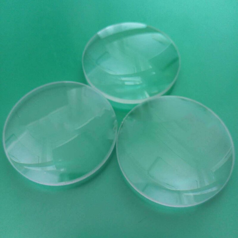 Factory produces and processes 39 MM double convex magnifying glass piece glass lens super white magnifying glass