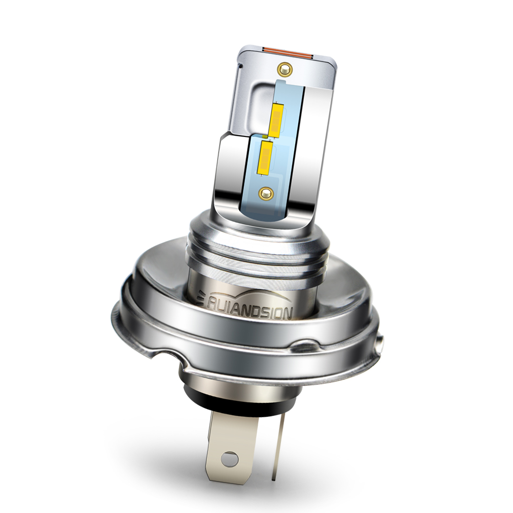 1pc Super White Yellow R2 P45t BA20D H4 12V 24V Motorbike Headlight 1860 4SMD Canbus Car Head LED Bulb Moped Scooter ATV Lamp