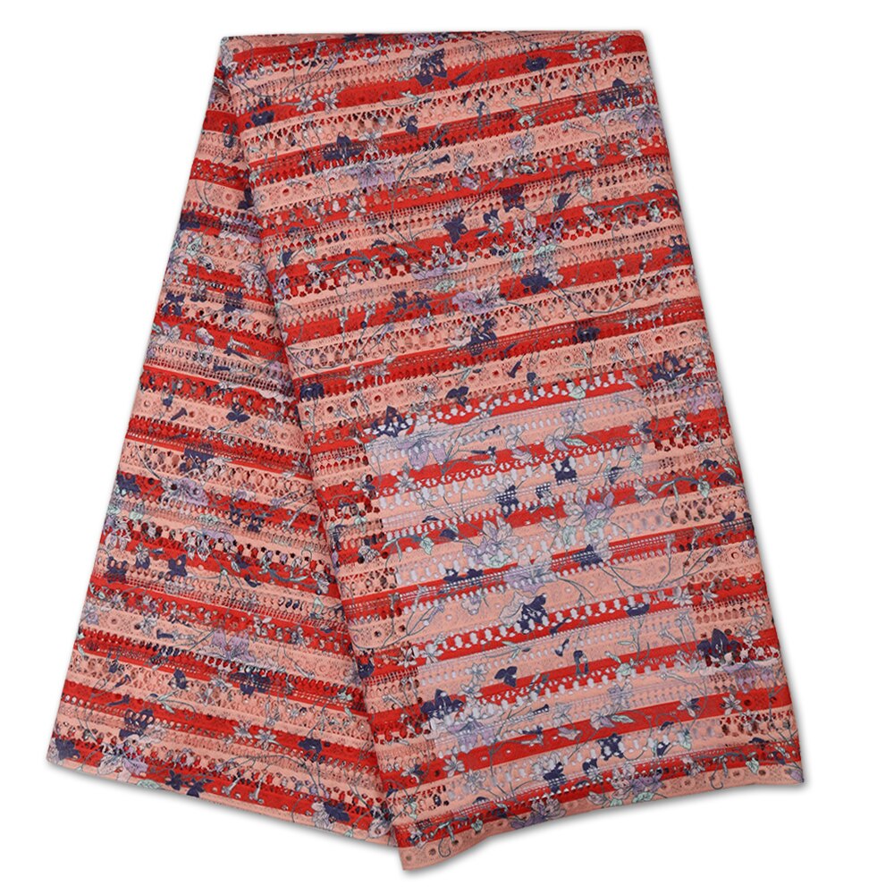 Guipure Cord Lace Fabric African Lace Fabric With Stones Water Soluble Laces For Wedding YA3492B-2