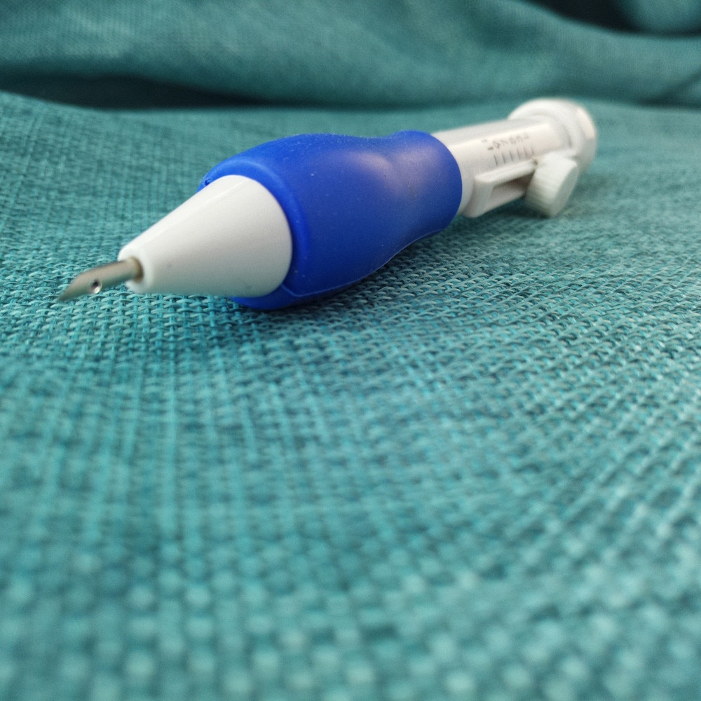 Magisk broderi pen gør det selv håndværk magisk broderi pen sæt gør det selv 3 udskiftelige punch nåle sytilbehør
