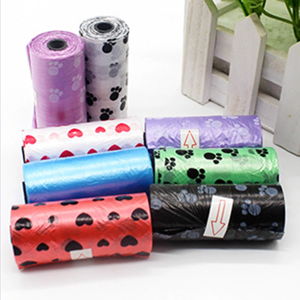 Sacs poubelles pour animaux de compagnie imprimés, protection de l'environnement, nettoyage, décapage, produits de nettoyage pour chiens et chats, bonne habitude