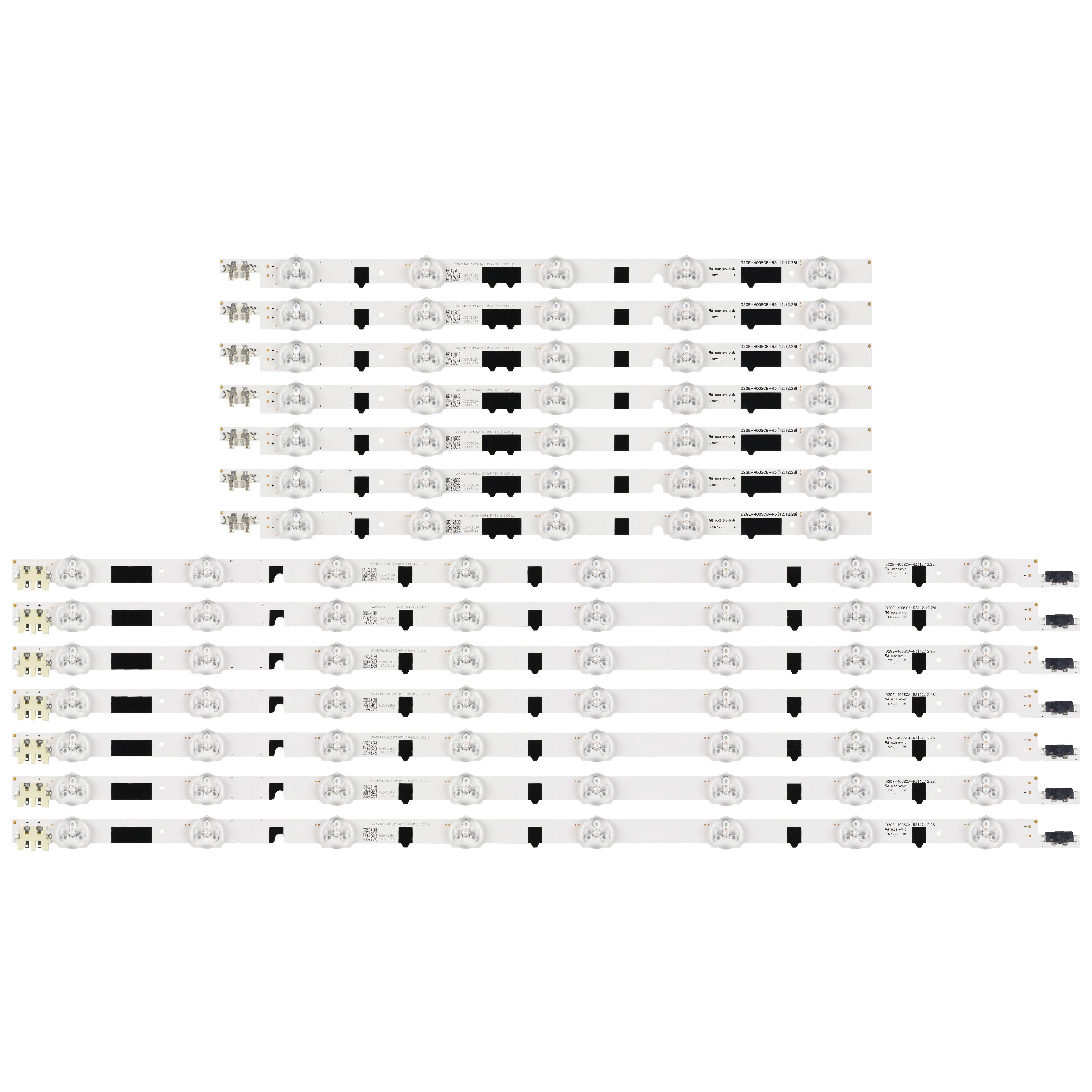 Kit )14 delar led bakgrundsbelysning för 40 tums tv samsung  ua40 f 5000a ue40 f 6320 d2ge-400 sca -r3 d2ge-400 scb -r3 2013 svs 40f