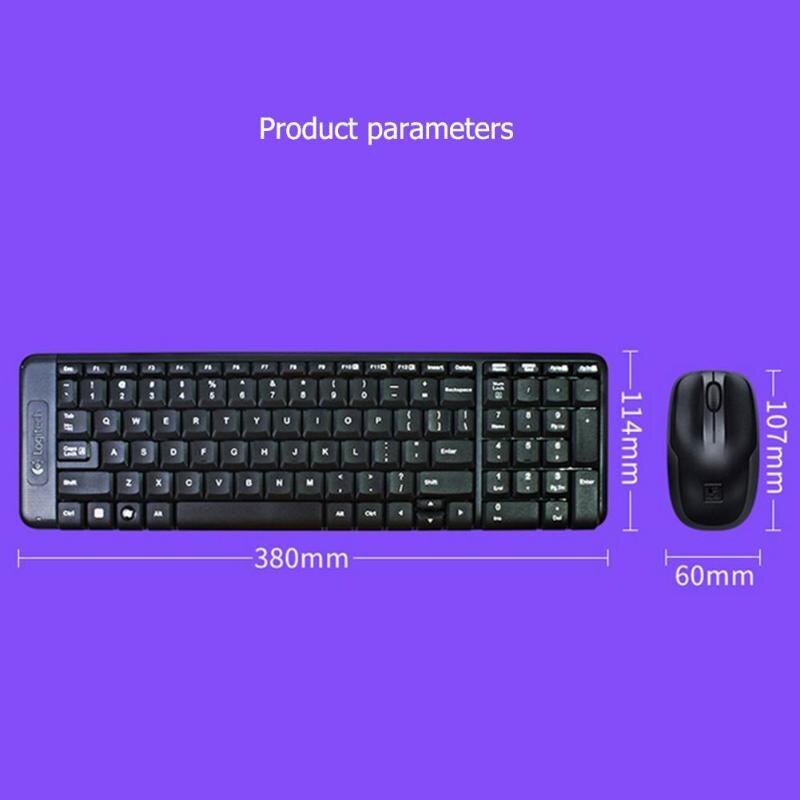 Logitech MK220 Wireless Keyboard Mice Combo 2.4 GHz wireless 1000dpi Mouse USB Receiver Keyboard Mouse Set For Laptop PC Office