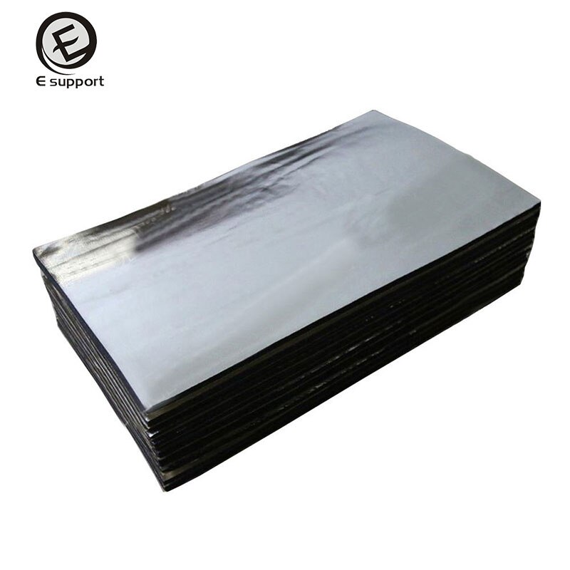 Ee støtte universal 12 stk 10mm lydisolerende plader varmeisolering bomuld 50 x 30cm bil skum glasfiber auto interiør dele