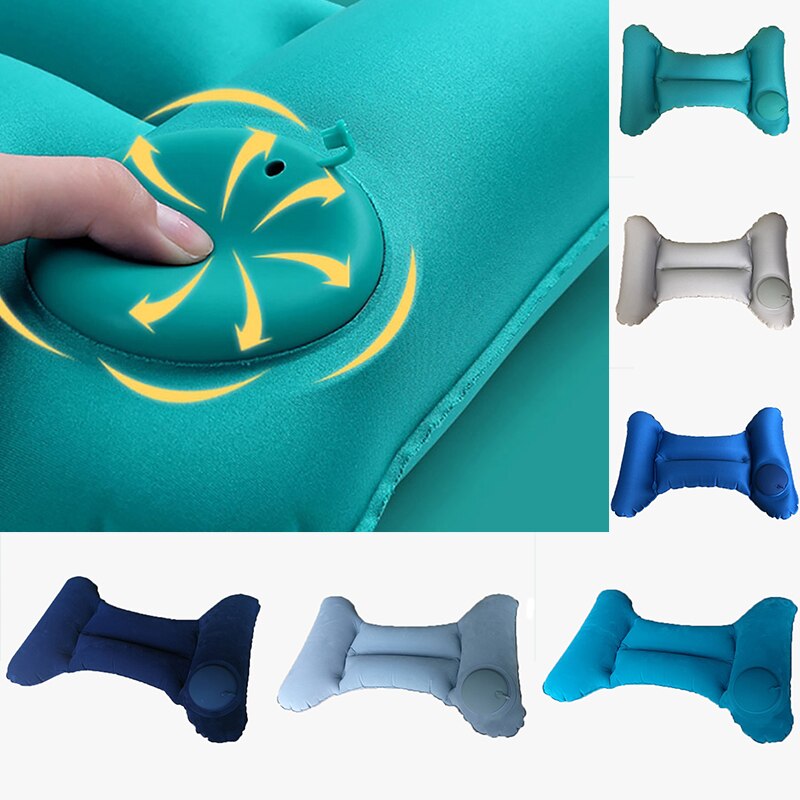Automatic Inflatable Lumbar Cushion Portable Soft Travel Pillow Car Airplane Outdoor office Headrest Waist Support Cushion