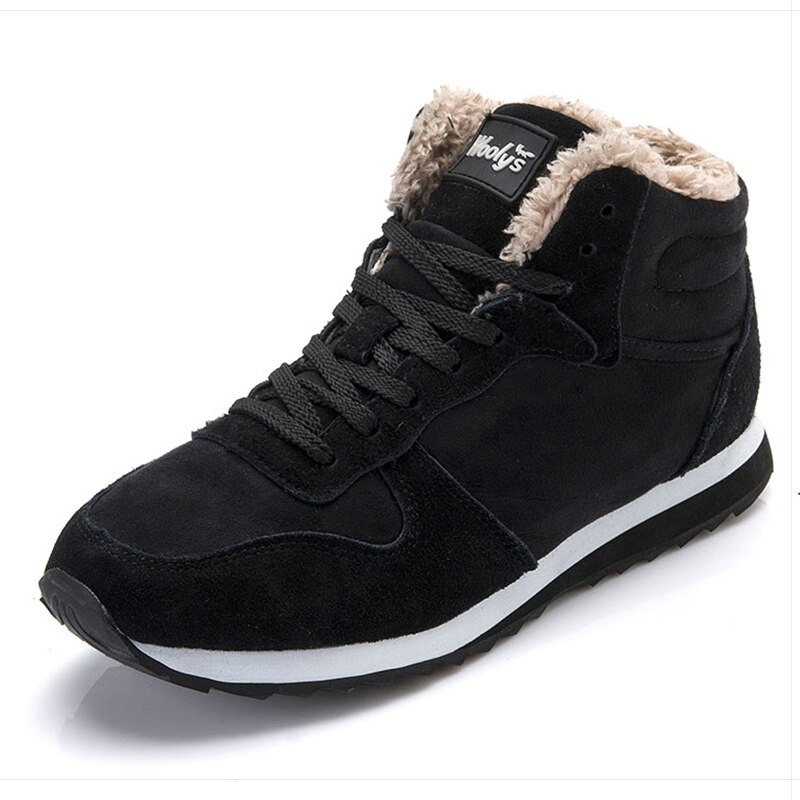 Heren laarzen heren winterschoenen sneeuwlaarzen schoenen plus size winter sneakers enkel herenschoenen winterlaarzen zwart blauw schoeisel