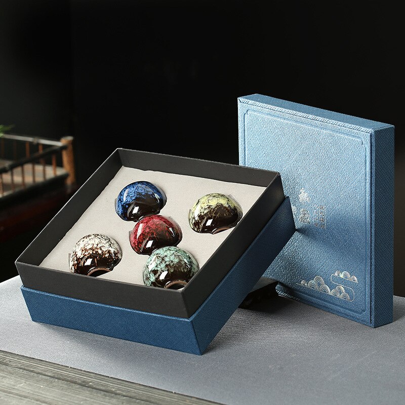 Tea cup, tea set, ceramic tea set, coffee cup, tea set, Arabic coffee cup Chinese Ceramic Tea Cup Retro Japanese: 6