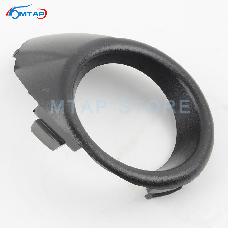MTAP Black Front Fog Lamp Cover Trim Garnish For Ford For Fiesta 211 Front Bumper Foglight Cover Hood