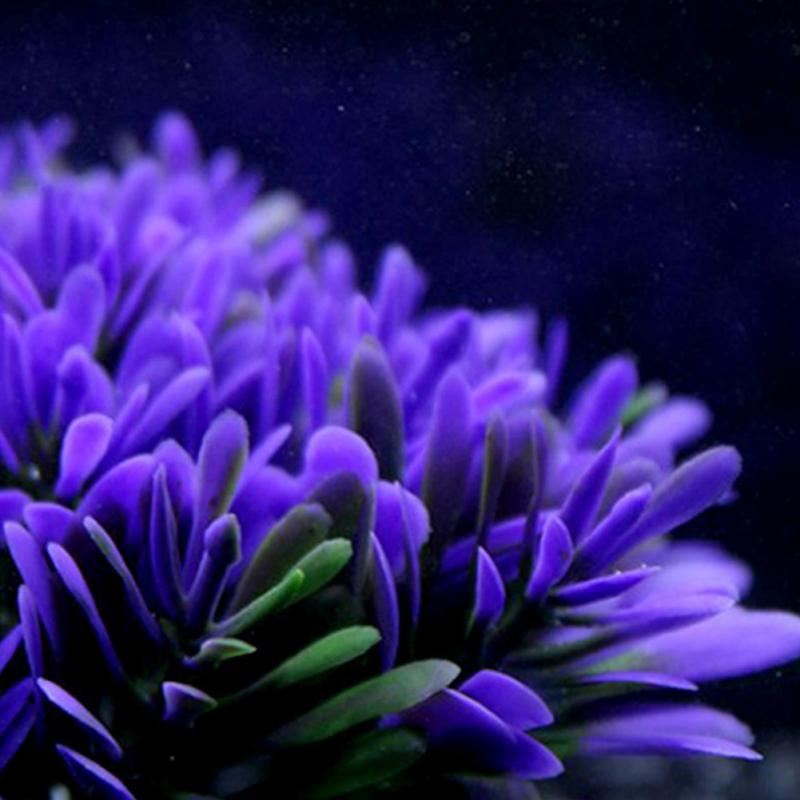 Soft Purple Aquarium Underwater Water Plant Fish Tank Water Plants For Home Decoration