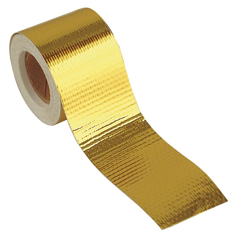 2 inch 33FT Gold Intake Heat Reflective Tape Wrap Self Adhesive High Temperature
