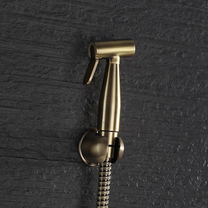 Green bronze Bidet Bathroom Hand Shower Bidet Toilet Sprayer Hygienic Shower Bidet Tap Wall Mount Bidet Faucet