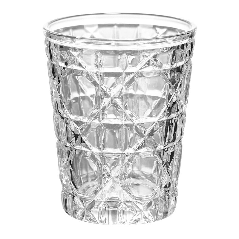 Diamond Whiskey Glass Beer Glass Water Glass Crystal Cut Glass Ins European Style Glass Luxury Simple Coffee Crystal Glass