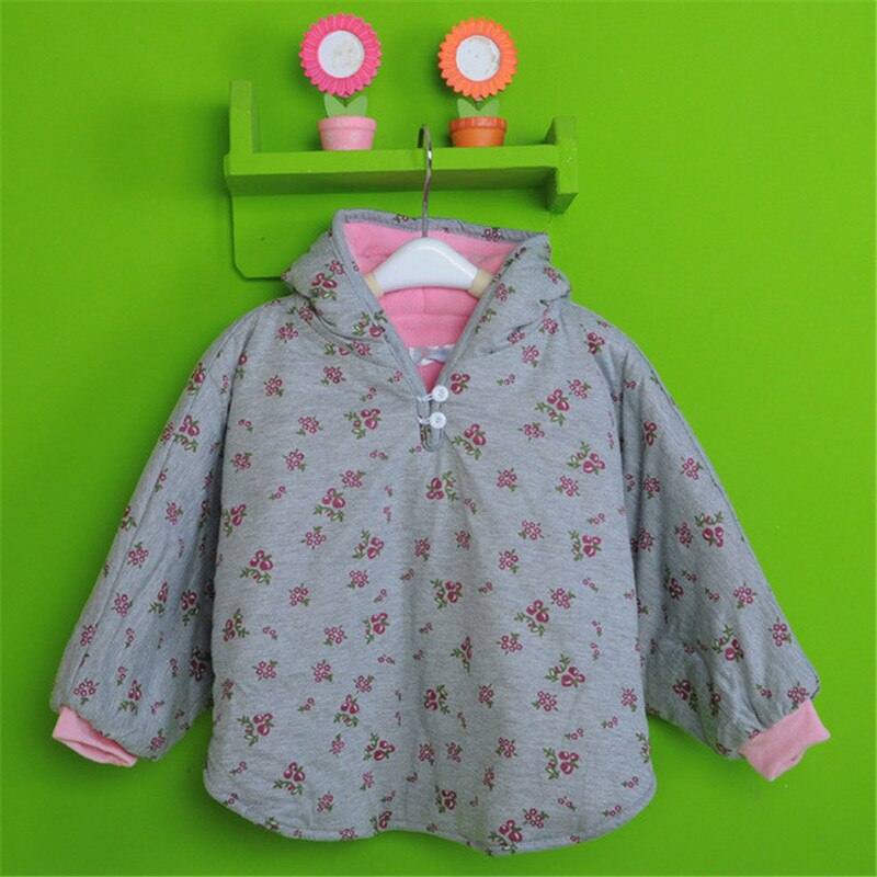 Baby Meisjes Jongens Jas Double Side Wear Fleece Hoodie Uitloper Lente Herfst Winter Warme Mantel Kinderkleding Poncho Cape