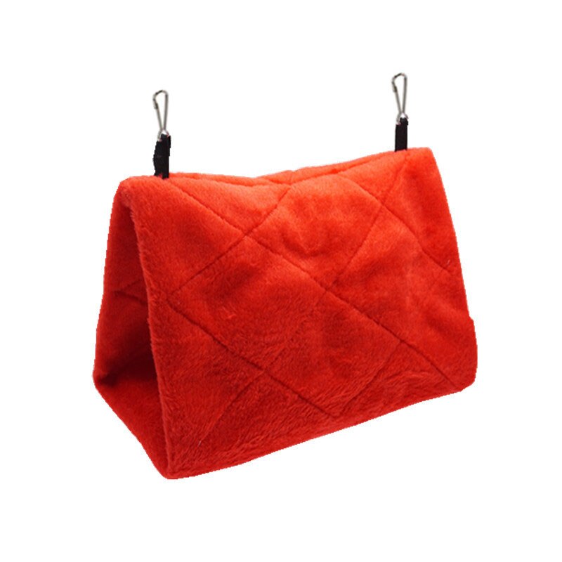 Jaula moderna para pájaros y loros, hamaca cálida, carpa, cama colgante, cueva para dormir y incubar: Rose Red