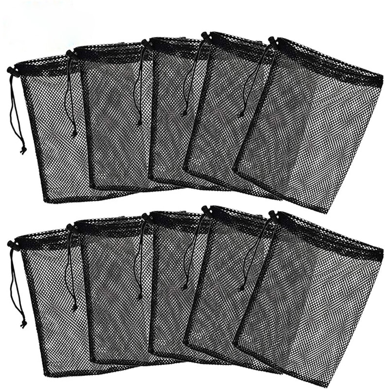 1Pc Aquarium Gittergewebe Medien Filter Taschen dauerhaft Mehrweg Fische Panzer Taschen mit Kordelzug Mehrzweck Gittergewebe Nylon Taschen