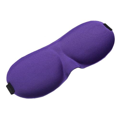 Draagbare 3D Slapen Oogmasker Zacht Ademend Oogmasker Reizen Blinddoek Slaapmasker Slapen Aid Cover Light Gids Eye Relax: Paars