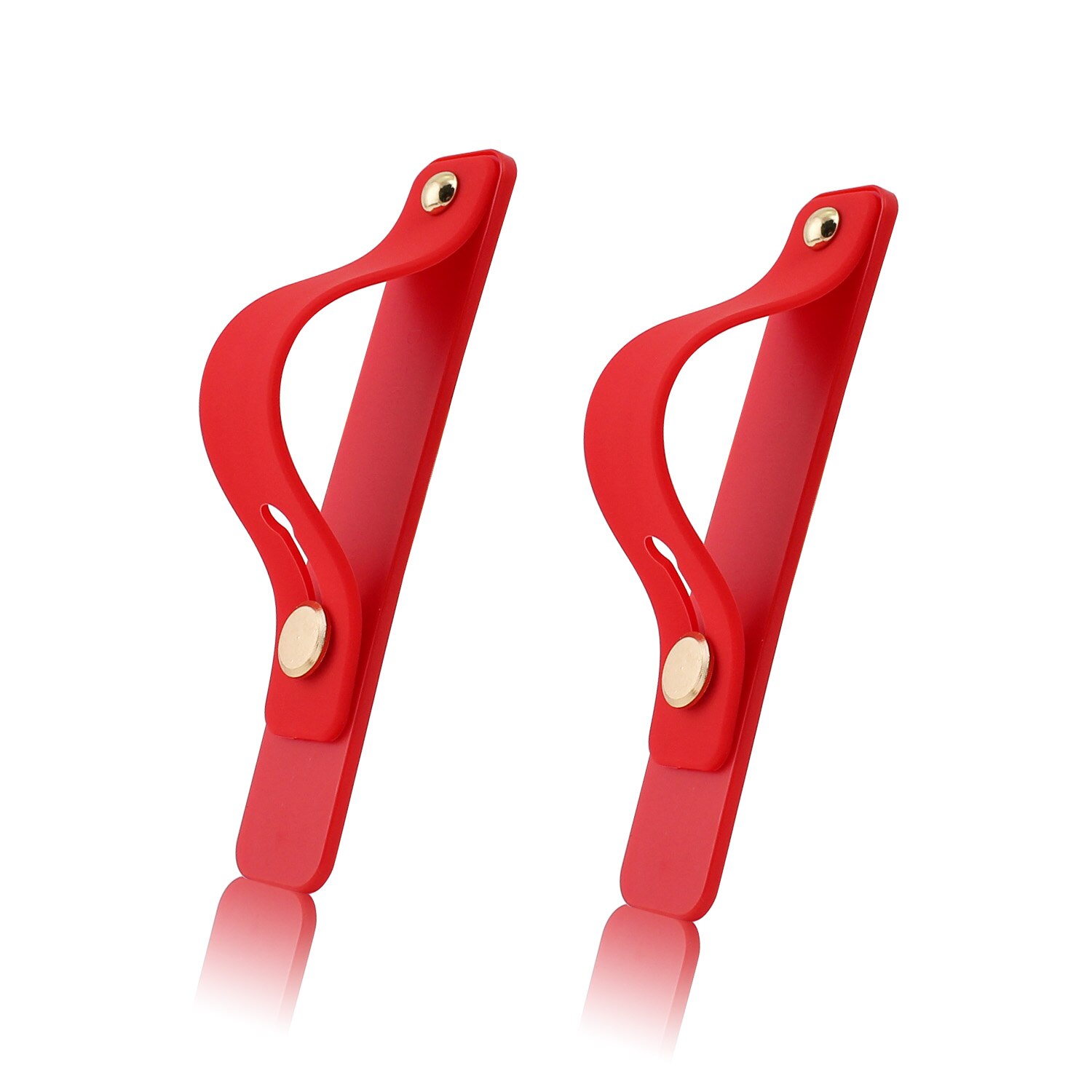 Uniwersalny uchwyt na nadgarstek do telefonu iPhone uchwyt na palec stojak na telefon komórkowy do samsung xiaomi Push back sticked uchwyt gniazda: 2pcs red