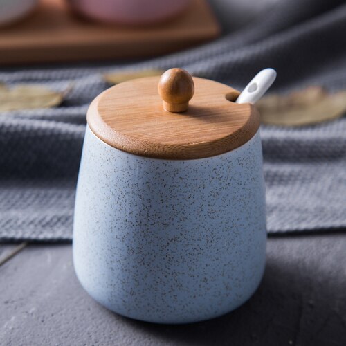 Keramikk kjøkken matbeholdere krydderkrukker saus grytesett salt pepper shakere kryddersprayer matlaging kjøkkenverktøy