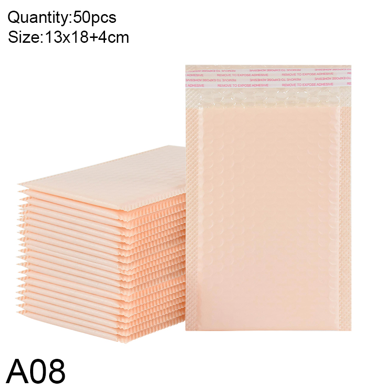 50pcs Bubble Mailers Padded Envelopes Bags Blue Purple Self-Seal Packaging Business Supplies Bubble Padding Bags: Dark Khaki