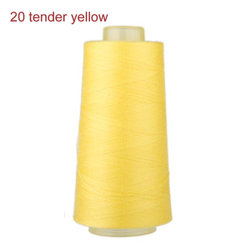 3000 Yards / roll Polyester Thread Multicolor 40S/2 Threads Spool Shirt Dress Sewing Thread Garment Accessories: 20 tender yellow