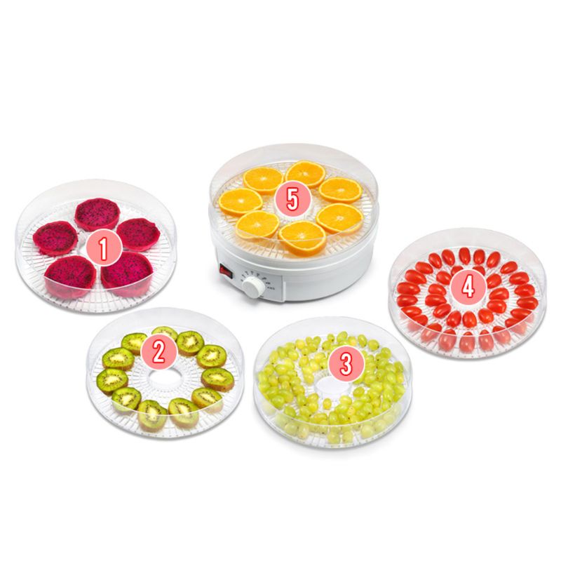 Food Dryer Countertop Food Dehydrator Machine with Temperature Control BPA Free M2EE