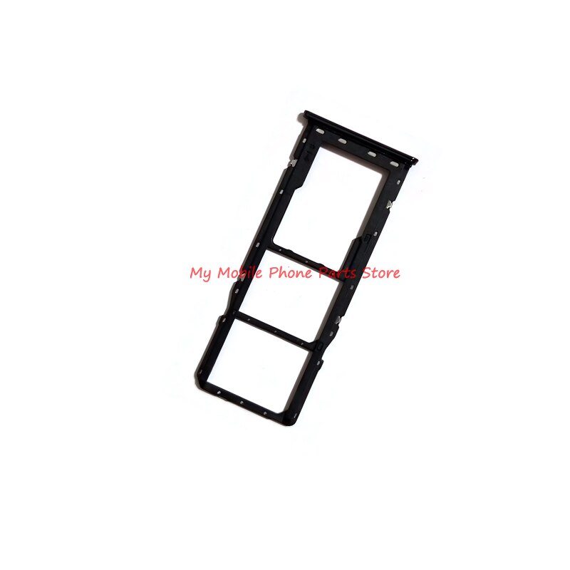 2PCS Single Dual Sim Card Tray Holder For Samsung Galaxy A20 A30 A50 A205 A305 A505 A305F A505F SD Card Reader Slot Adapter: Single Black