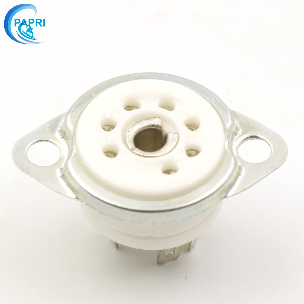 PAPRI 10PCS Chassis Mount ceramics 7pin Gold Plated Vacuum Tube Socket For 6J1 6J2 6J3 6J4 6J5 6Z4 EAA91 EC92 6A2 WY1 6H2 etc: GZC7-F