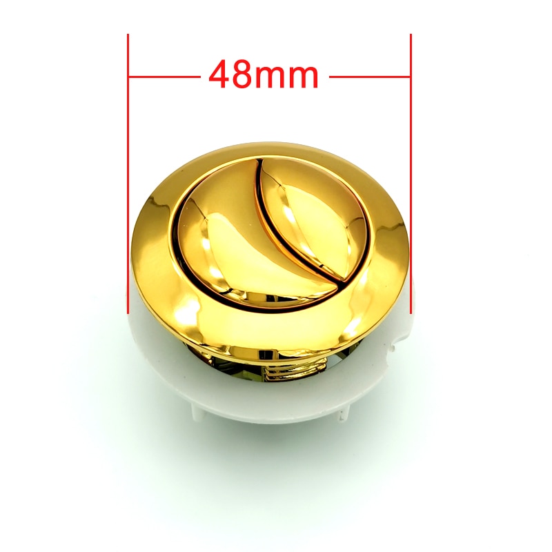 Dual Flush Toilet Tank Gold colour Button Round shape Toilet Push Buttons Bathroom Accessories 38mm