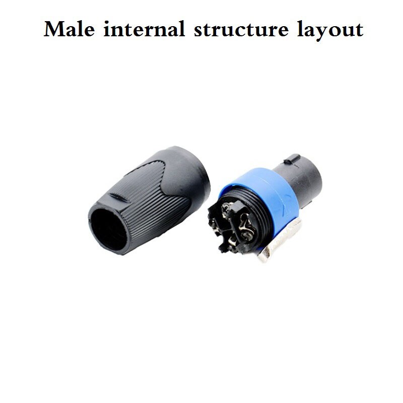Luidspreker Stopcontact Connector Audio Versterker Vier Core Mannelijke Vrouwelijke Butt Adapter Bedrading Plug