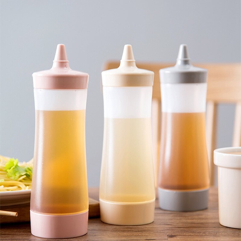 Botella exprimible accesorios de cocina salsa bote plástico salsa aceite vinagre Ketchup salsa Cruet dispensador de condimentos