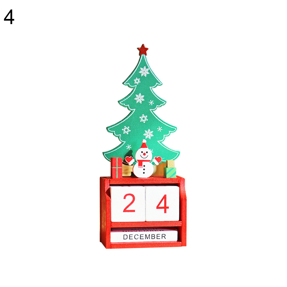 Juletræ julemand snemand elg tog nedtælling kalender ornament jule hjemmeindretning tilbehør fest forsyning bryllup forsyninger: 4