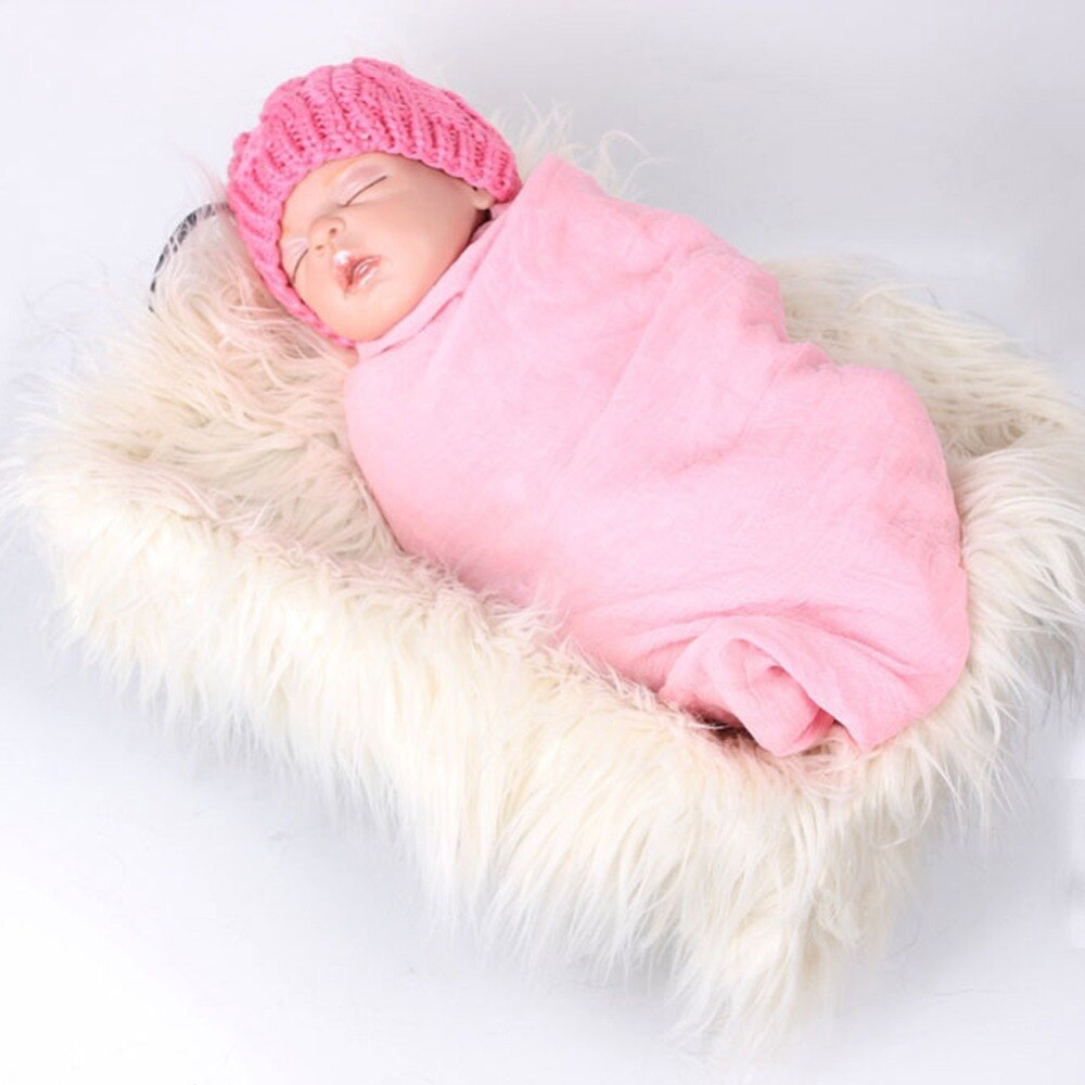Doux bébé fourrure couvertures fausse fourrure fond couvertures mignon infantile enfants Fotografia De bébé Fotografia directe