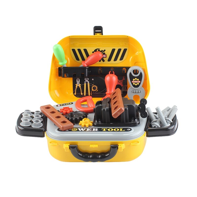29Stck freundlicher Werkzeuge Koffer Reparatur Spielzeug Werkzeug Bausatz Spielzeug Werkzeugkasten vorgeben Spielen Spielzeug Werkzeuge für freundlicher, crossbody Schulter Tasche