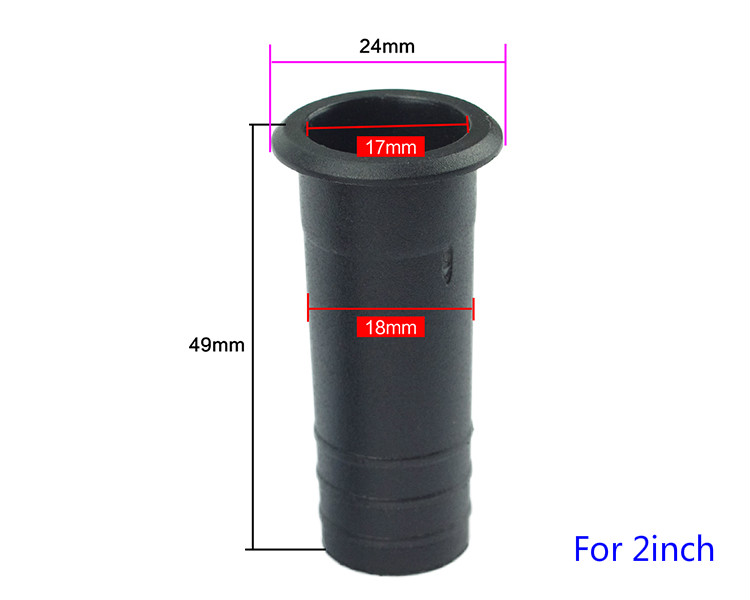 Ghxamp 2 tommer 4 tommer 6.5 tommers høyttaler invertert rørport aux bass subwoofer abs høyttaler guiderør 2 stk.