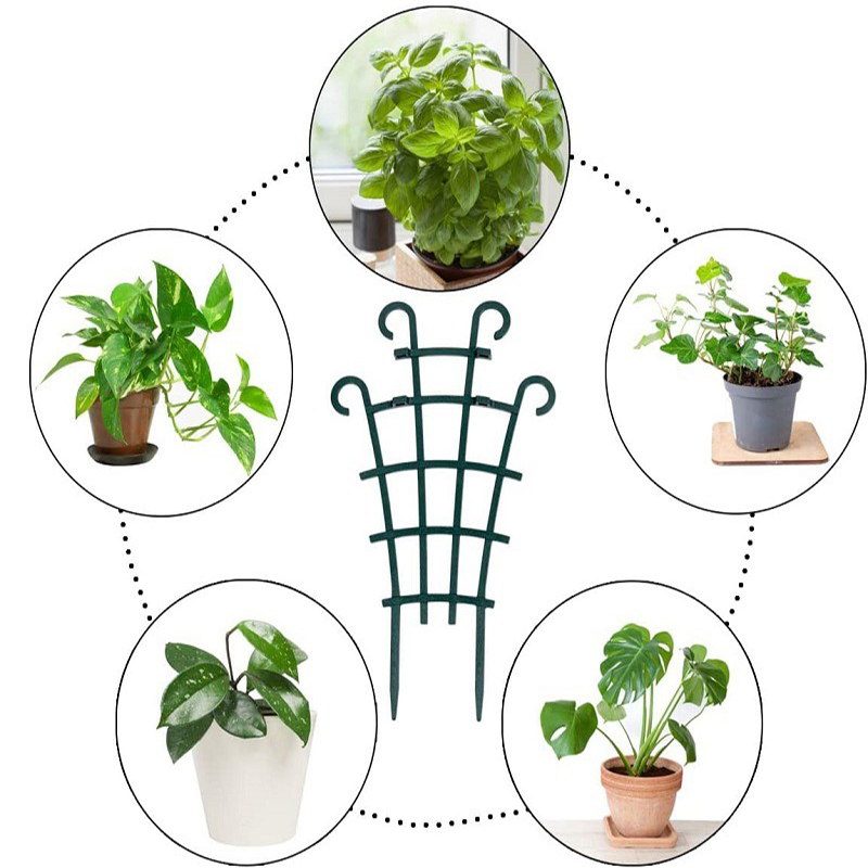 Kunststoff Pflanze Unterstützung Stapel Rahmen Reben Garten Reben Kletter pfahl Stand Blume Topf Gestell feste Stange Gewächshaus Anordnung