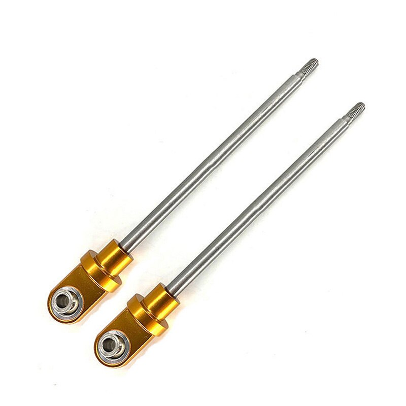 130Mm Staal TRA7763 Gtx Shock Shaft Voor Traxxas 1/5 X-MAXX Rc Truck Auto Crawler: Yellow