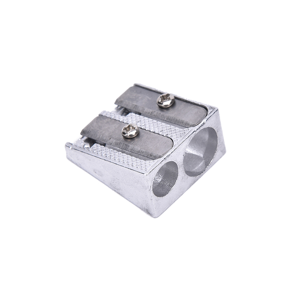 3pcs/set Sliver Metal Hand Pencil Sharpener Metal Drawing Writing Learning Tools School Accessory