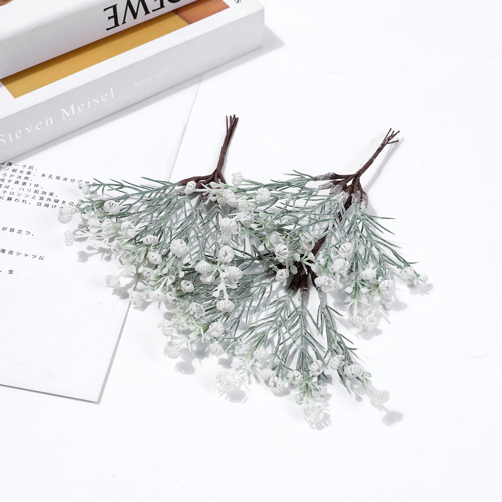 6 Stuks Kunstbloemen Lavendel Bloemen Boeket Voor Wedding Party Home Decoration Diy Krans Muur Tuin Decoratie Accessoires: WHITE