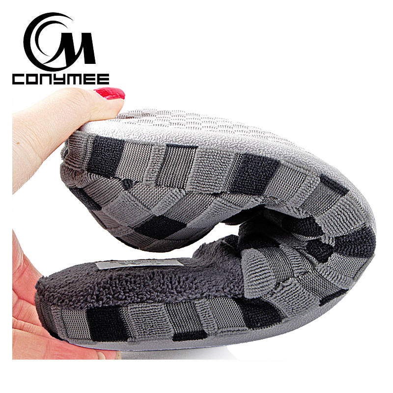 Thuis Slippers Winter Suede Schoenen Warm Katoen Casual Sneakers Voor Man Indoor Pluche Pantufas Slipper Plaid Terlik