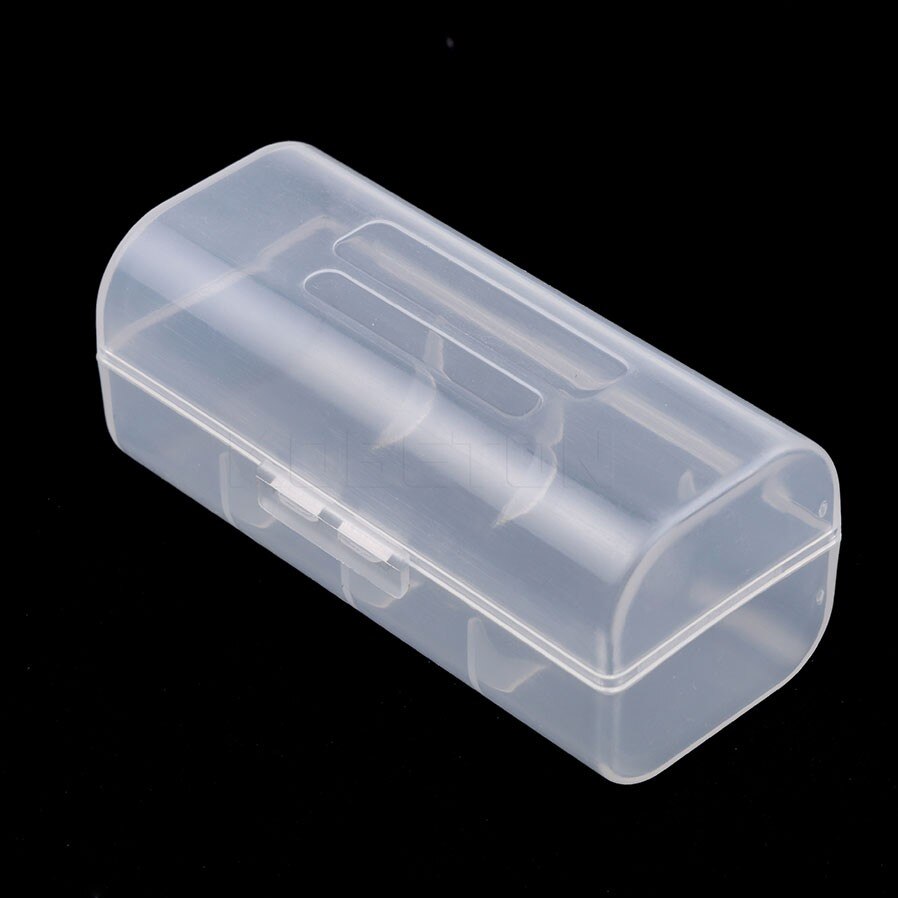 2 stück/lot hartplastik-etui 26650 transparente aufbewahrungsbox für 1 x wiederaufladbare akkus