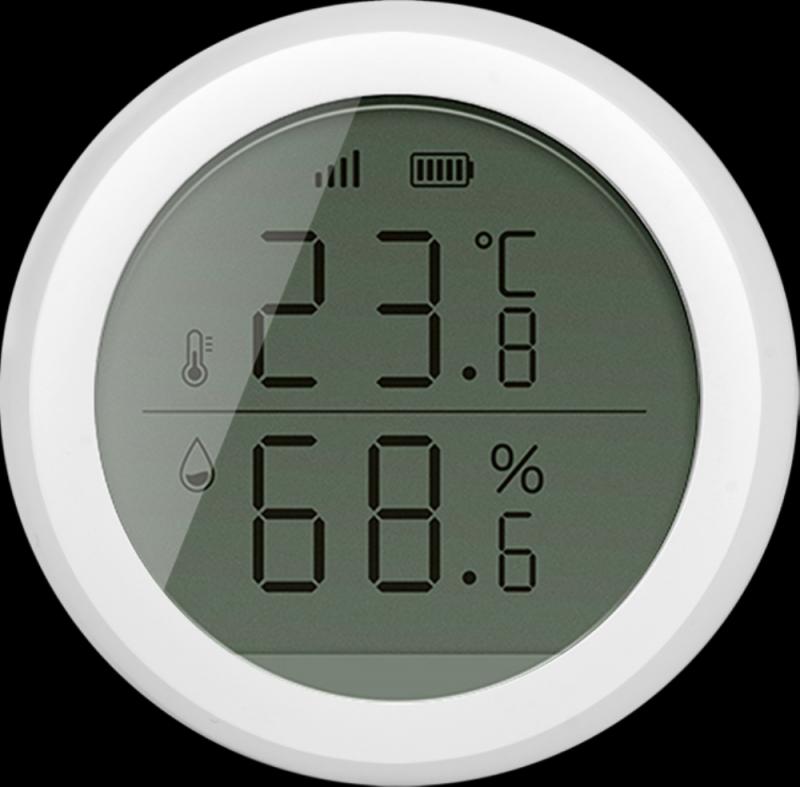 Ewelink Zigbee Temperatuur En Vochtigheid Sensor Met Lcd-scherm Smart Hygrometer Thermometer App Controle Werkt Met Zigbee Hub