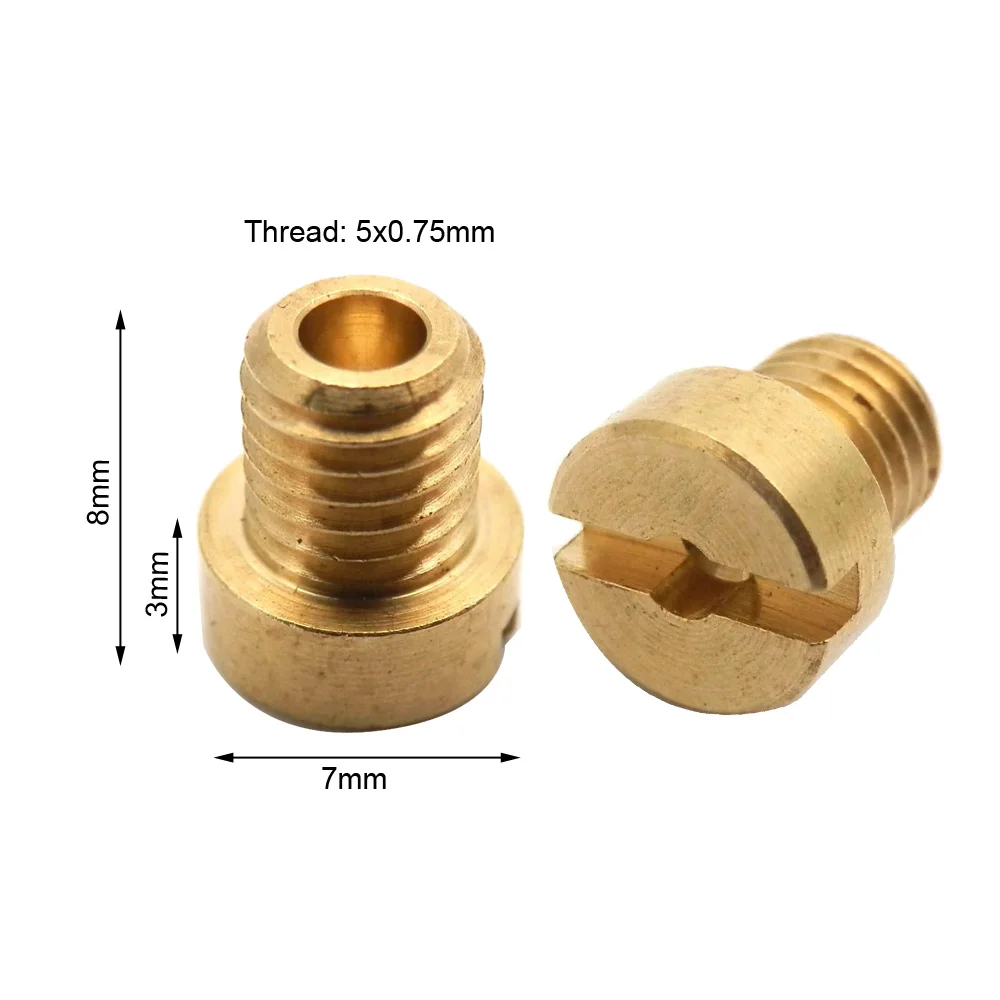 Carburetor Main Jet 5mm M5 Thread 5x0.75 for Dellorto SHA PHBG NC PHVA AD/DS Racing Carb JNC Injector Nozzle Size 40-90